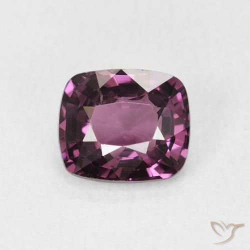 1.36ct Natural Púrpura oscuro espinela, Forma Cojín, VS