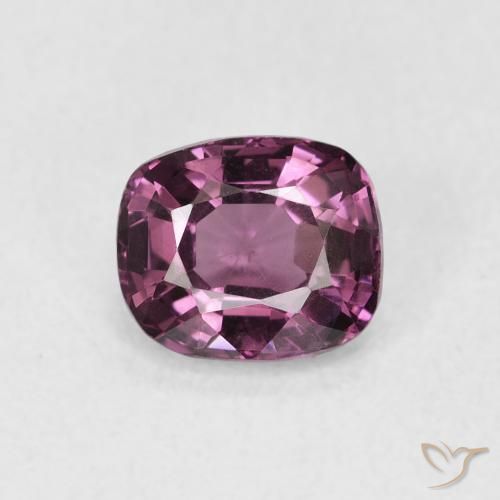 1.07ct Natural Púrpura oscuro Espinela, Forma Cojín, VS