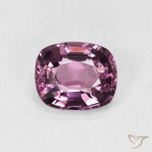 1.00ct Natural Púrpura ciruela Espinela, Forma Cojín, VS