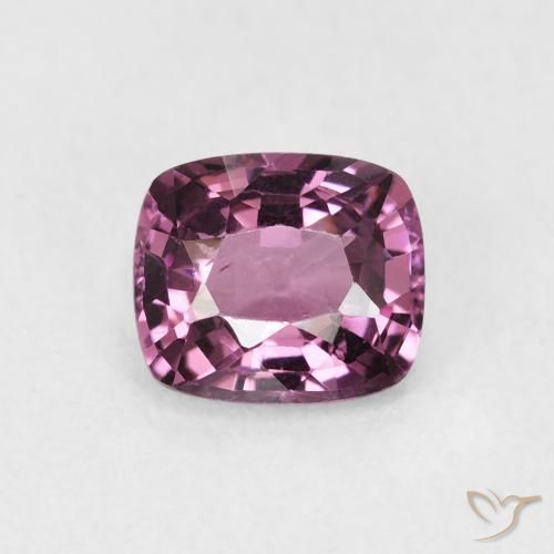 1.14ct Natural Púrpura oscuro Espinela, Forma Cojín, VS, Photo A