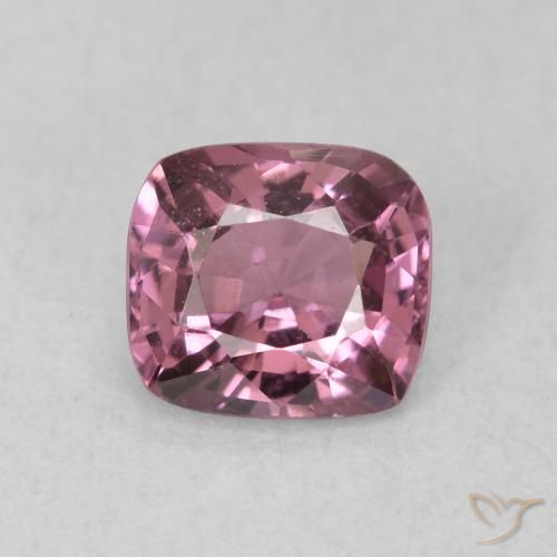 0.82ct Natural Púrpura medio Espinela, Forma Cojín, VS