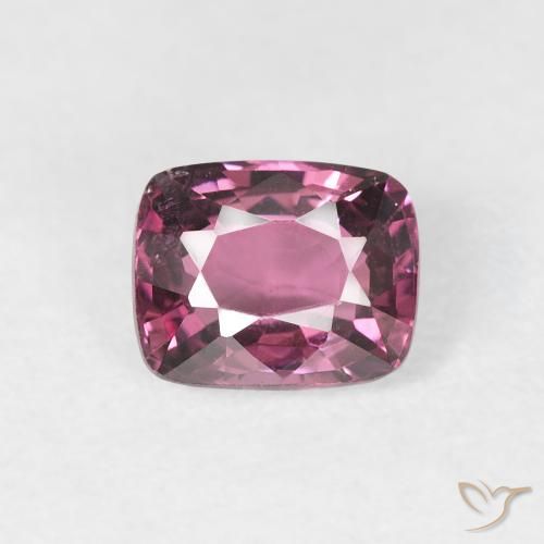 0.98ct Natural Púrpura medio Espinela, Forma Cojín, VS, Photo A