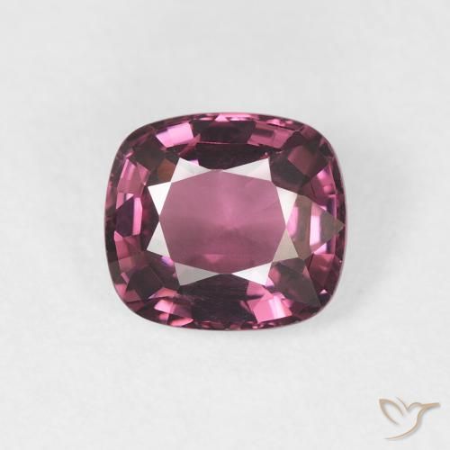1.27ct Natural Magenta intenso espinela, Forma Cojín, VVS-VS
