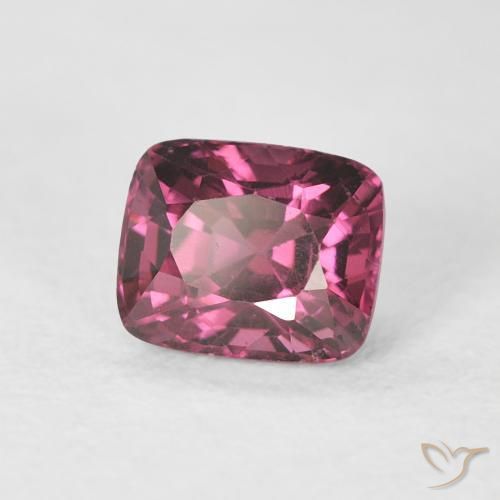Espinela Rojo frambuesa natural de 1.03 ct, Forma Cojín, VS