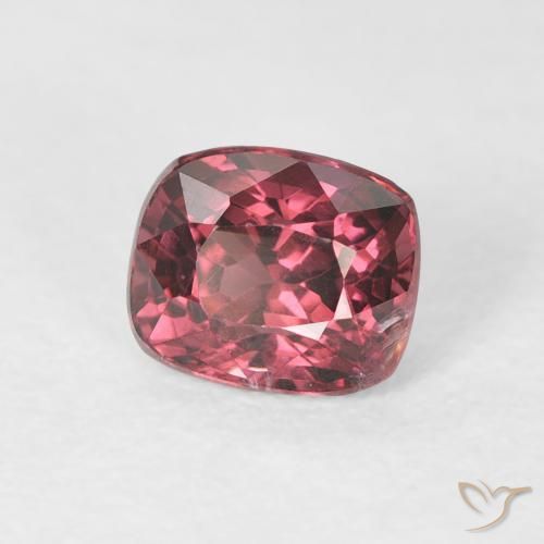 Espinela Púrpura medio natural de 0.98 ct, Forma Cojín, VS