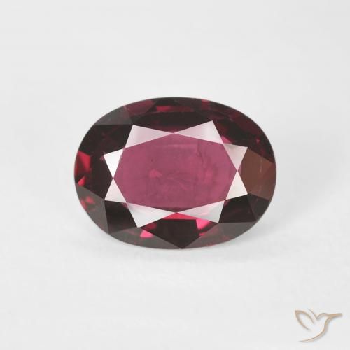 1.00ct Natural Púrpura medio espinela, Ovalada, VS, Photo A