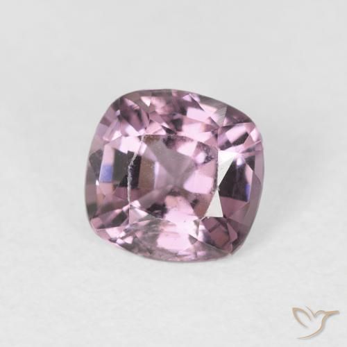 Espinela Tono malva intenso natural de 0.87 ct, Forma Cojín, VS