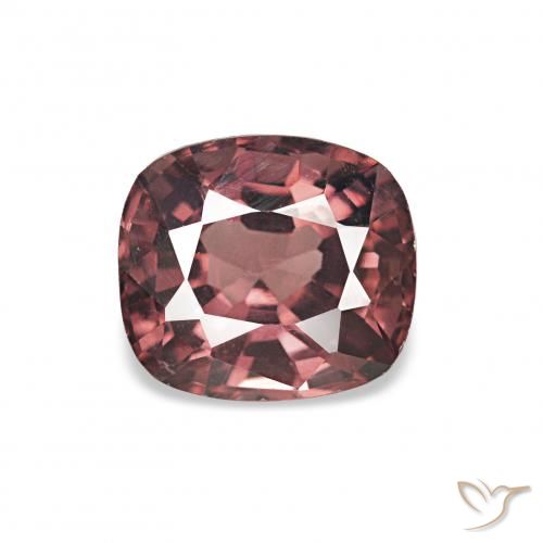 1.00ct Rojo oscuro Espinela, Forma Cojín, VVS-VS