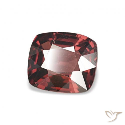 Espinela Rojo oscuro natural de 1.09 ct, Forma Cojín, VS
