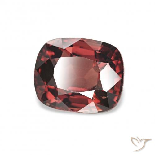 Espinela Rojo escarlata natural de 1.12 ct, Forma Cojín, VS
