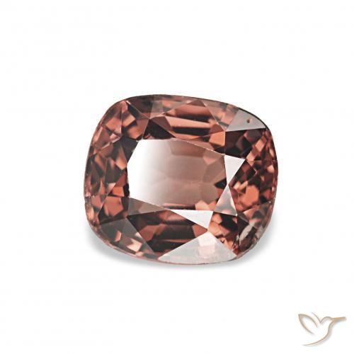 Espinela Rojo oscuro natural de 0.96 ct, Forma Cojín, VS