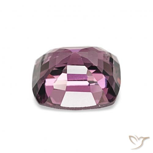 Espinela Púrpura rojizo natural de 1.58 ct, Forma Cojín, VVS-VS