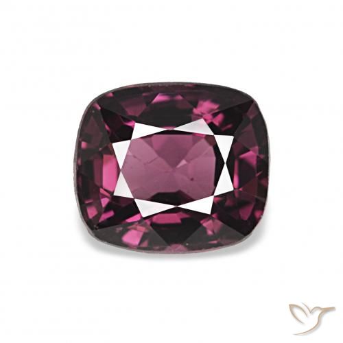 1.17ct Púrpura oscuro Espinela Piedras Preciosas, Forma Cojín, VVS-VS