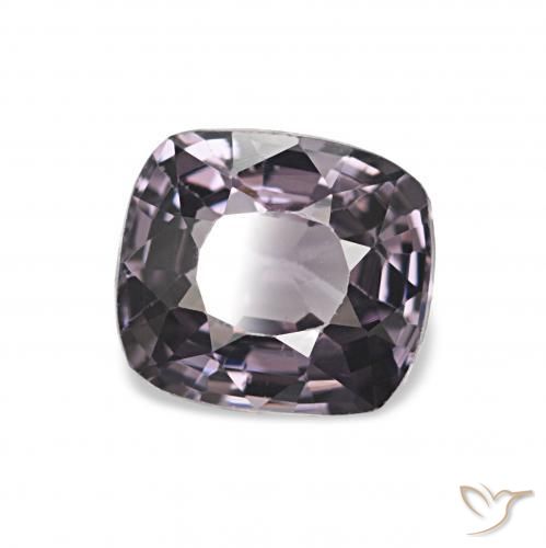 Espinela Purplish Grey natural de 1.17 ct, Forma Cojín, VVS-VS