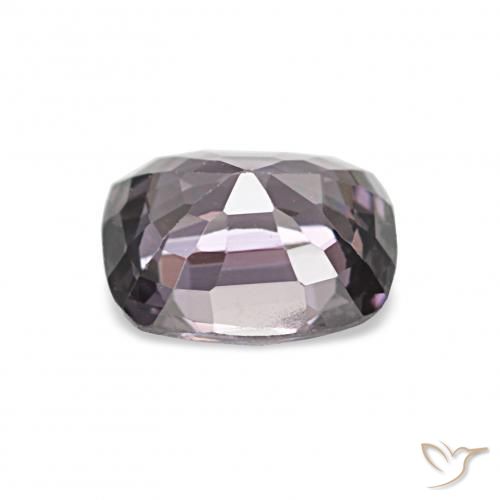 Espinela Purplish Grey natural de 1.17 ct, Forma Cojín, VVS-VS