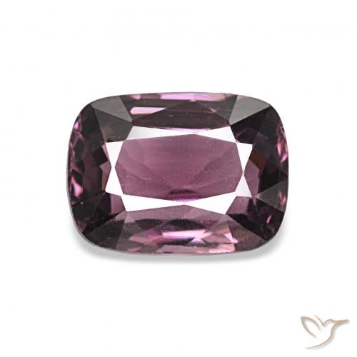 1.44ct Púrpura rojizo Espinela, Forma Cojín, VVS-VS