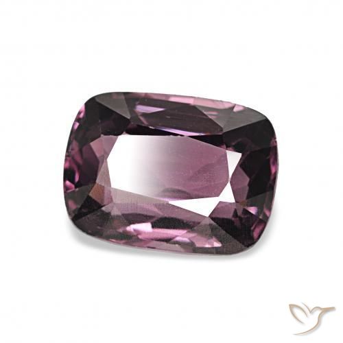 Espinela Púrpura rojizo natural de 1.44 ct, Forma Cojín, VVS-VS