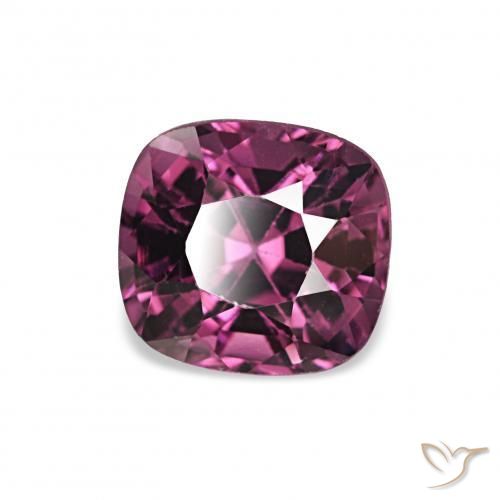 Espinela Púrpura rojizo natural de 1.12 ct, Forma Cojín, VVS-VS