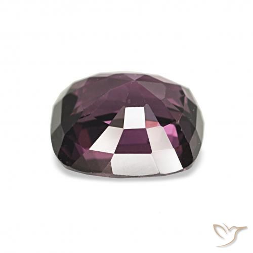 Espinela Púrpura medio natural de 1.66 ct, Forma Cojín, VVS-VS