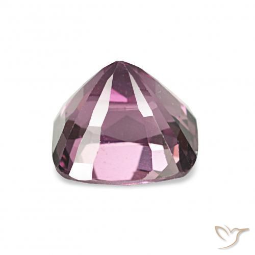 Espinela Rojo púrpura intenso natural de 1.38 ct, Forma Cojín, VVS
