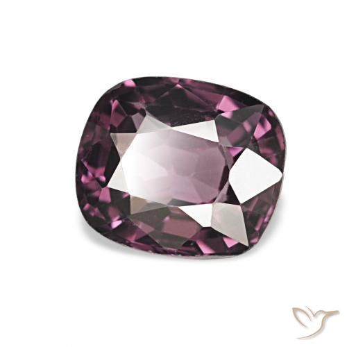 Espinela Púrpura medio natural de 1.24 ct, Forma Cojín, VVS
