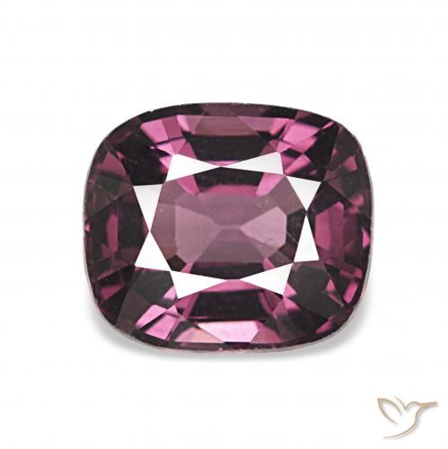 1.58ct Rojo púrpura intenso Espinela, Forma Cojín, VVS