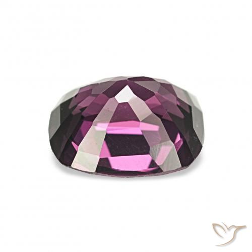 Espinela Púrpura oscuro natural de 1.28 ct, Forma Cojín, VVS