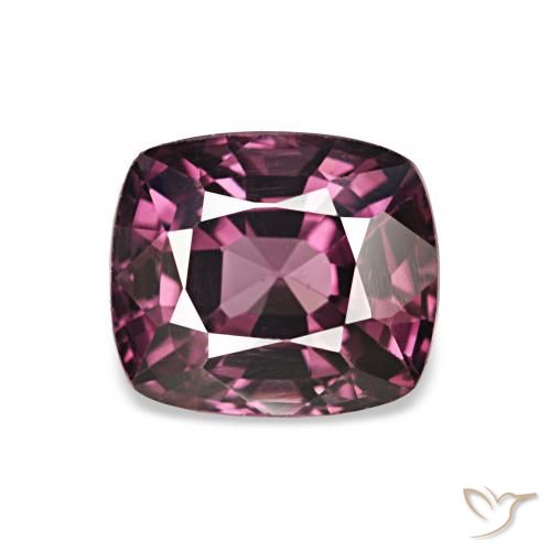 1.37ct Púrpura medio Espinela, Forma Cojín, VVS