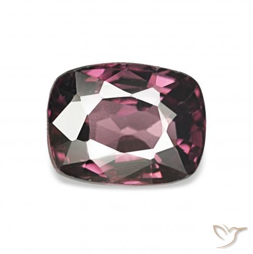 1.28ct Púrpura oscuro Espinela, Forma Cojín, VVS