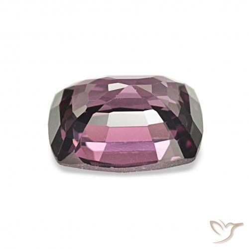 Espinela Púrpura oscuro natural de 1.51 ct, Forma Cojín, VVS