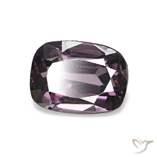 Espinela Eggplant Purple natural de 1.06 ct, Forma Cojín, VS