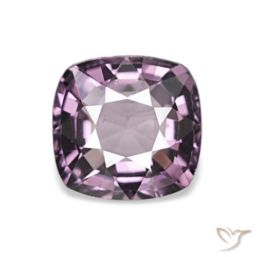 1.01ct Púrpura negruzco Espinela, Forma Cojín, VS