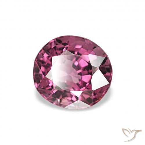 Espinela Rojo frambuesa natural de 0.62 ct, Ovalada, VVS-VS