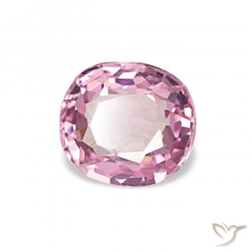 Espinela Rosado Bubblegum natural de 0.52 ct, Forma Cojín, VVS-VS