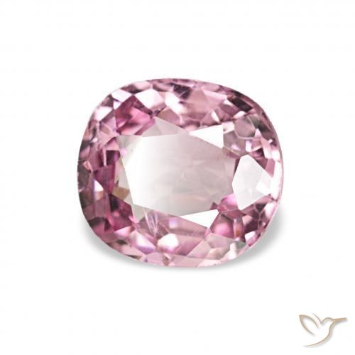 Espinela Rosado intenso natural de 0.64 ct, Forma Cojín, VS