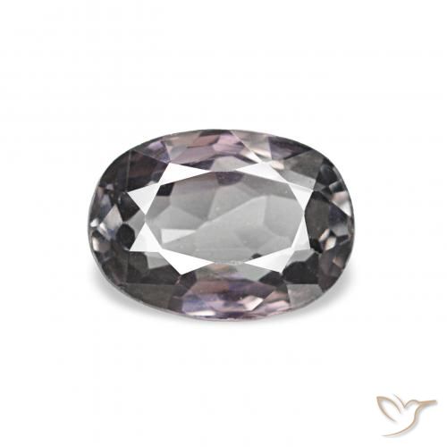 Espinela Purplish Grey natural de 0.62 ct, Ovalada, VVS-VS