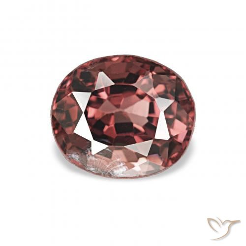 0.80ct Rojo oscuro Espinela, Ovalada, VS-SI