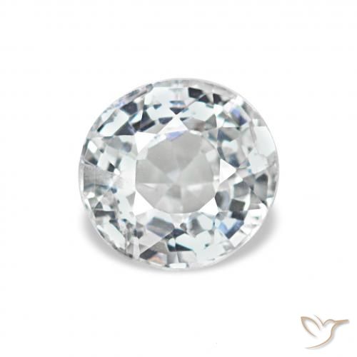 0.73ct Blanco azulado Espinela, Redondo, VS
