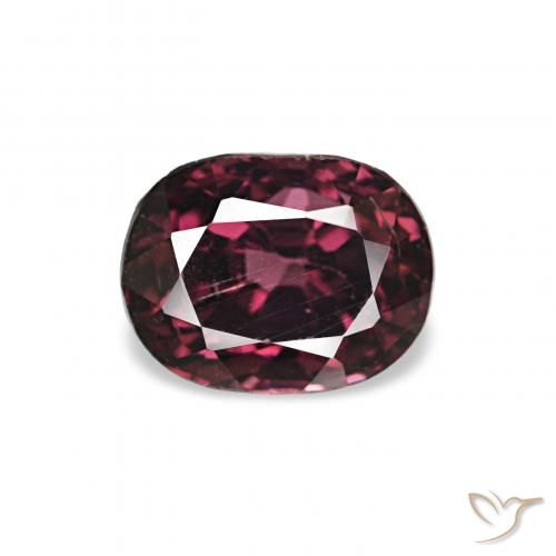 0.79ct Púrpura oscuro Espinela, Forma Cojín, VS