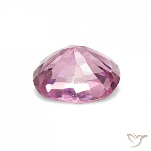 Espinela Rosado púrpura real natural de 0.87 ct, Forma Cojín, VS