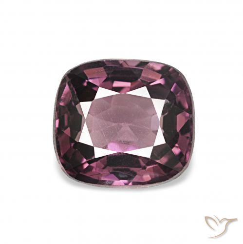 1.25ct Púrpura vino Espinela, Forma Cojín, VVS-VS