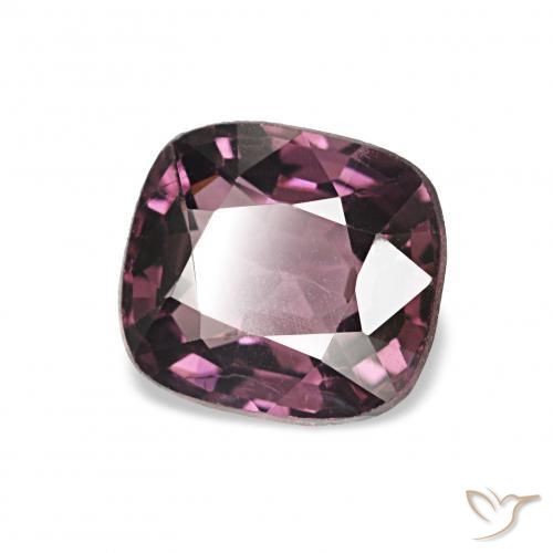 Espinela Púrpura vino natural de 1.25 ct, Forma Cojín, VVS-VS