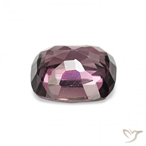 Espinela Púrpura vino natural de 1.25 ct, Forma Cojín, VVS-VS
