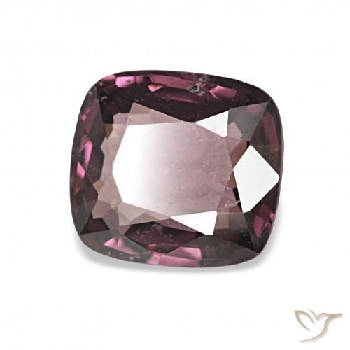 Espinela Púrpura oscuro natural de 1.24 ct, Forma Cojín, VS