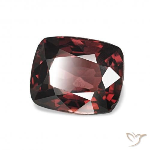 Espinela Rojo vino natural de 1.49 ct, Forma Cojín, VVS-VS