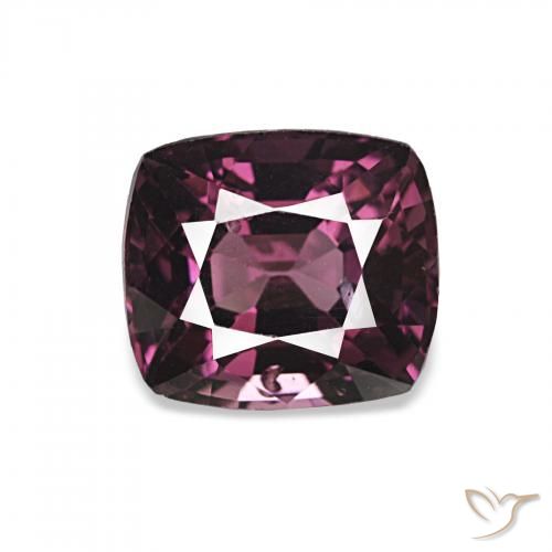1.76ct Medium Dark-Purple Espinela, Forma Cojín, VVS-VS