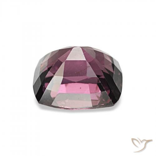 Espinela Medium Dark-Purple natural de 1.76 ct, Forma Cojín, VVS-VS