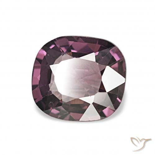 Espinela Púrpura medio natural de 1.06 ct, Forma Cojín, VVS