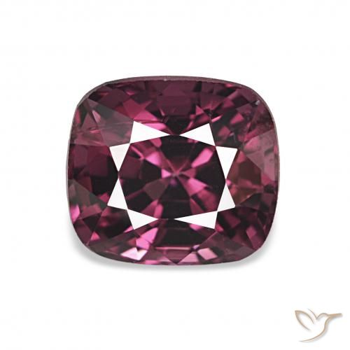 1.98ct Rojo púrpura intenso Espinela, Forma Cojín, VVS-VS