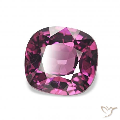 Espinela Rojo frambuesa natural de 1.34 ct, Forma Cojín, VVS-VS
